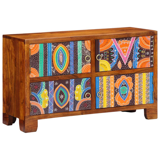 Cipőszekrény tárolóval Barna 90 x 35 x 55 cm Tömör Akácfa