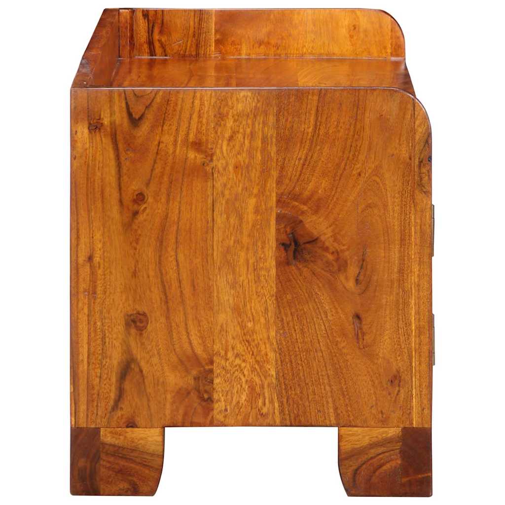 Cipőszekrény tárolóval Sokszínű 90 x 35 x 40 cm Tömör Akácfa