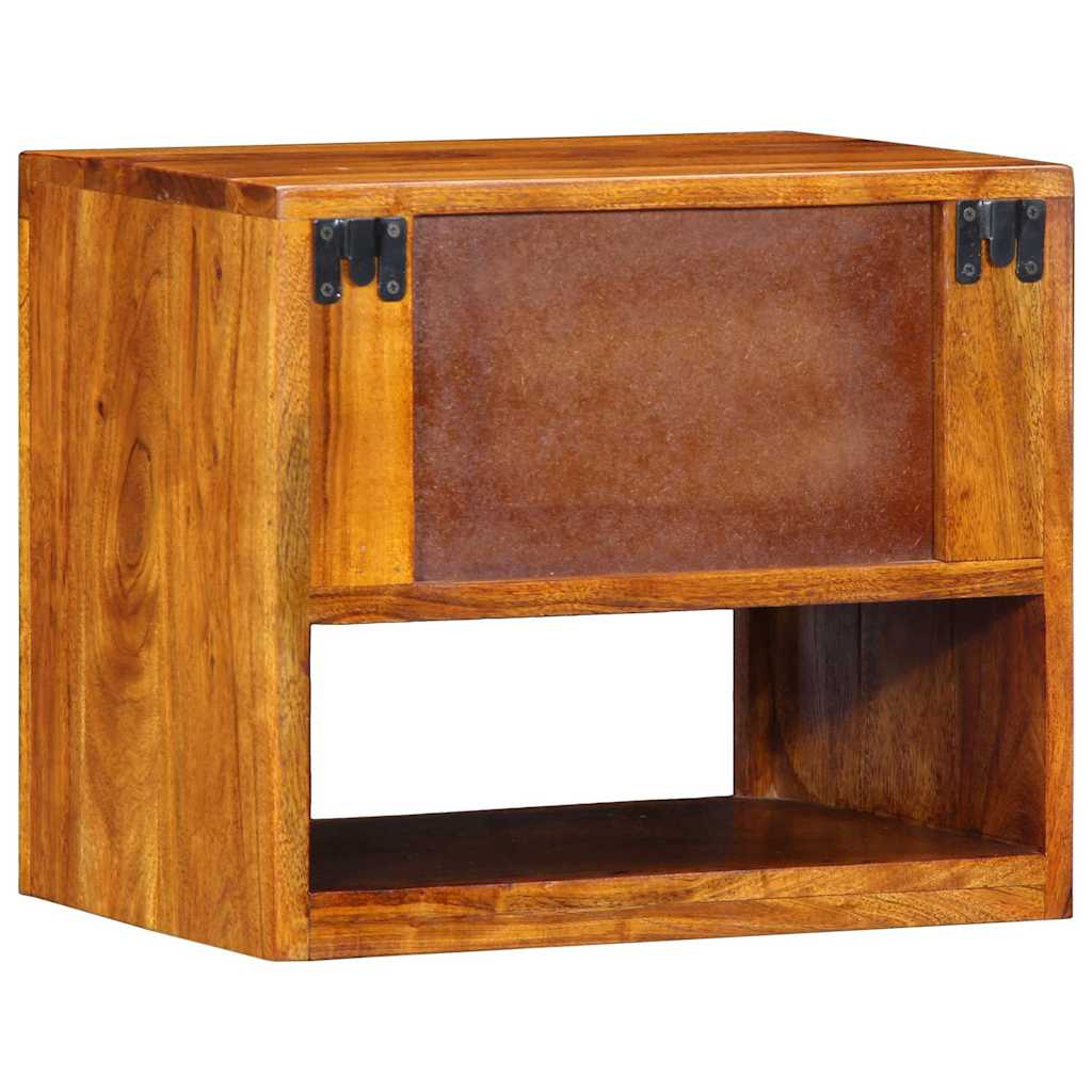 Éjjeliszekrény fiókkal Barna 40 x 35 x 35 cm Tömör Akácfa