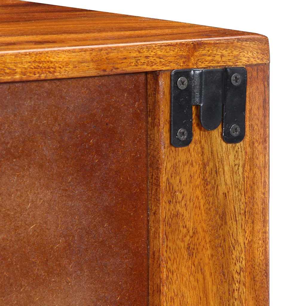 Éjjeliszekrény fiókkal 2 pcs Barna 40 x 35 x 35 cm Tömör Akácfa
