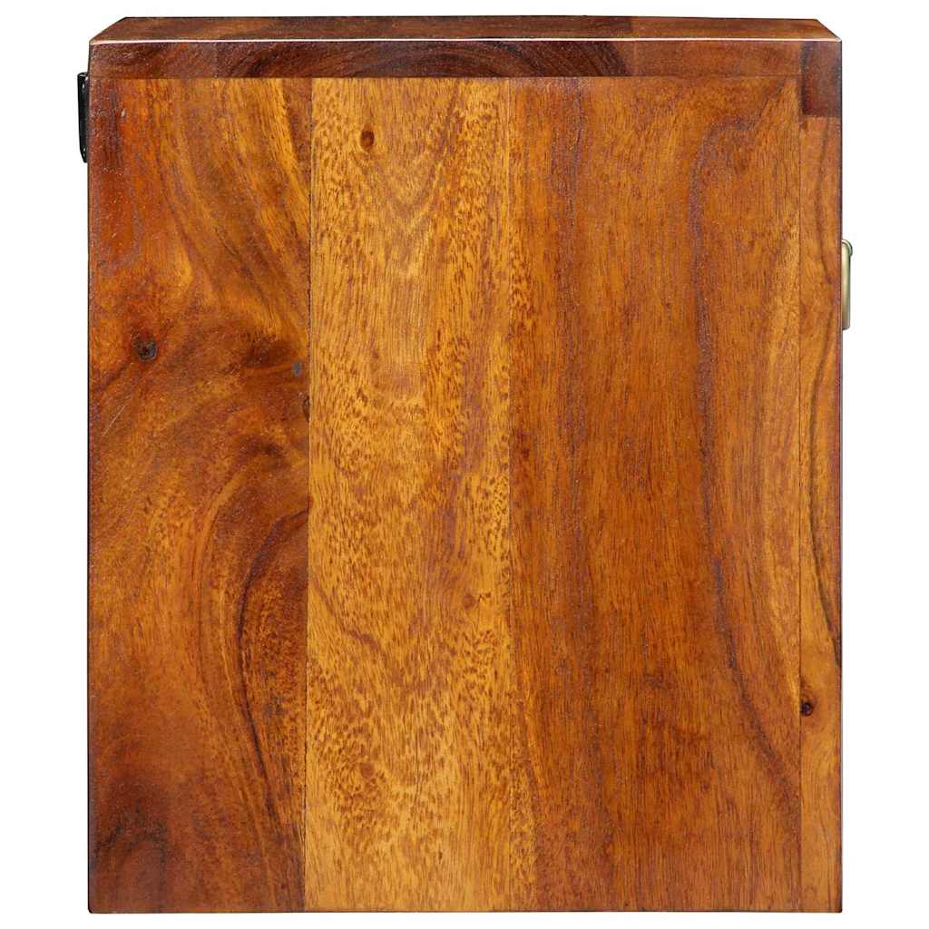 Éjjeliszekrény fiókkal 2 pcs Barna 40 x 35 x 35 cm Tömör Akácfa