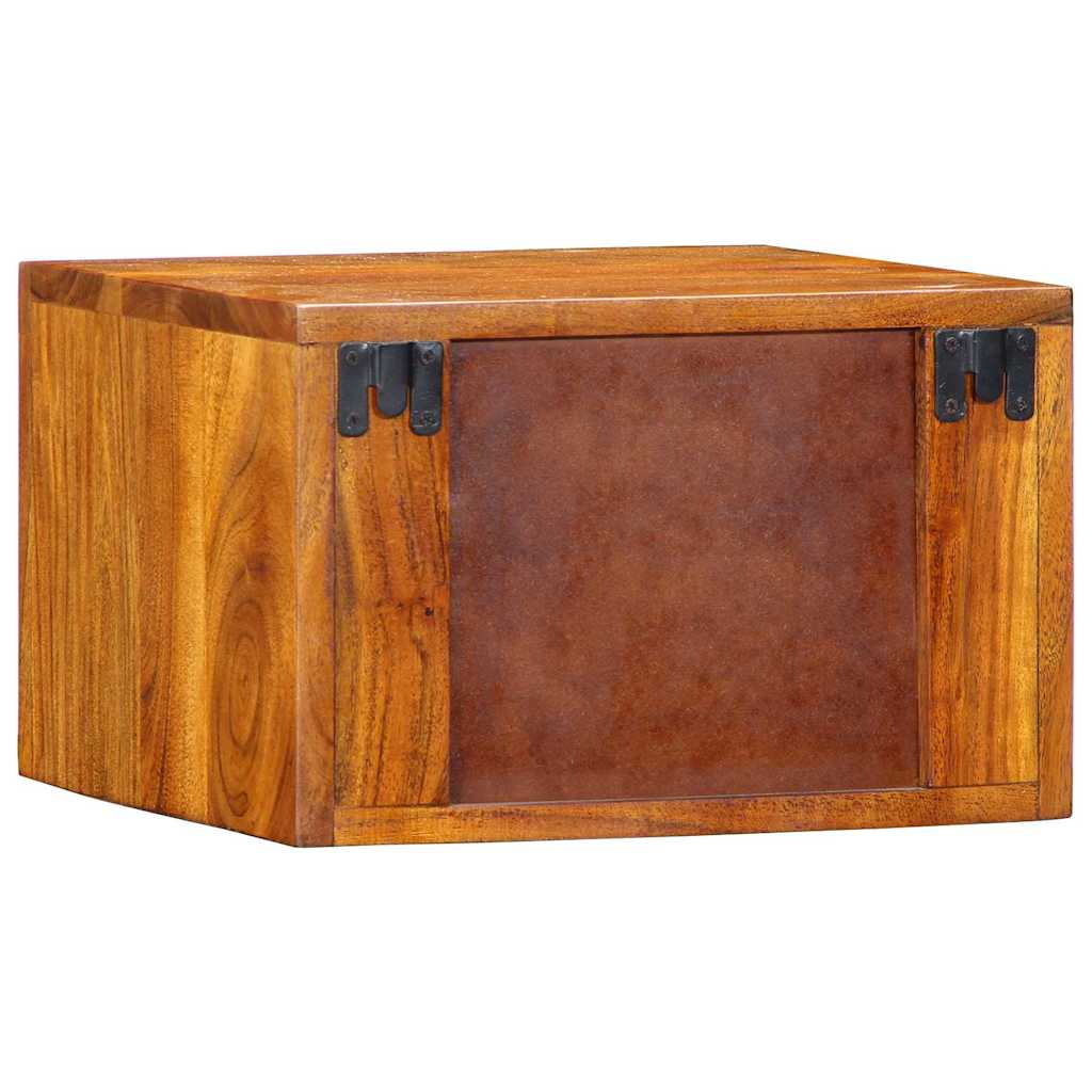 Éjjeliszekrény Barna 35 x 30 x 22 cm Tömör Akácfa és Műanyag Fa
