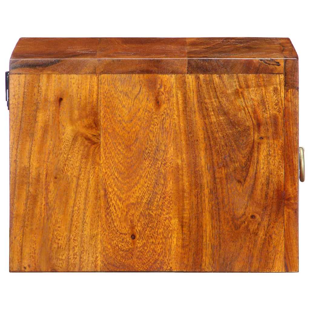 Éjjeliszekrény Barna 35 x 30 x 22 cm Tömör Akácfa és Műanyag Fa