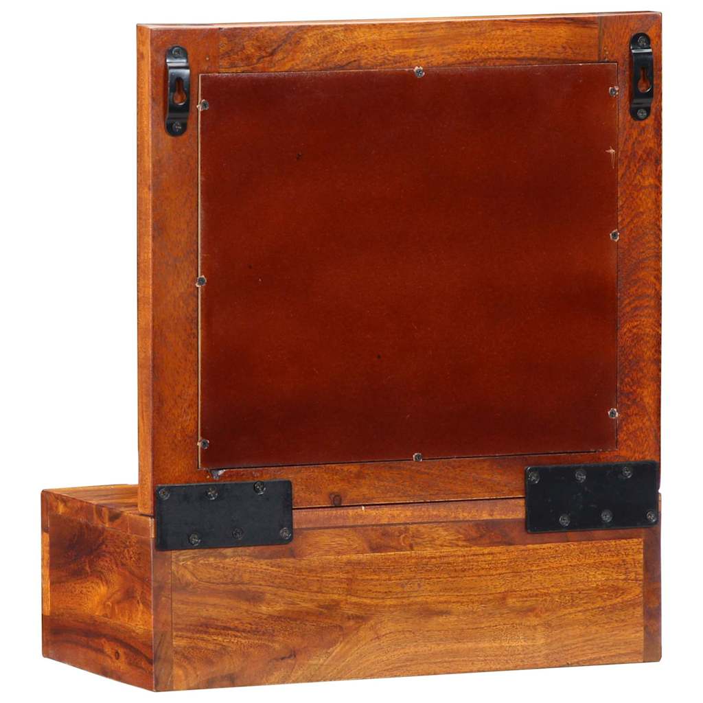 Fali Szekrény fiókkal Barna 40 x 20 x 50 cm Tömör Akácfa