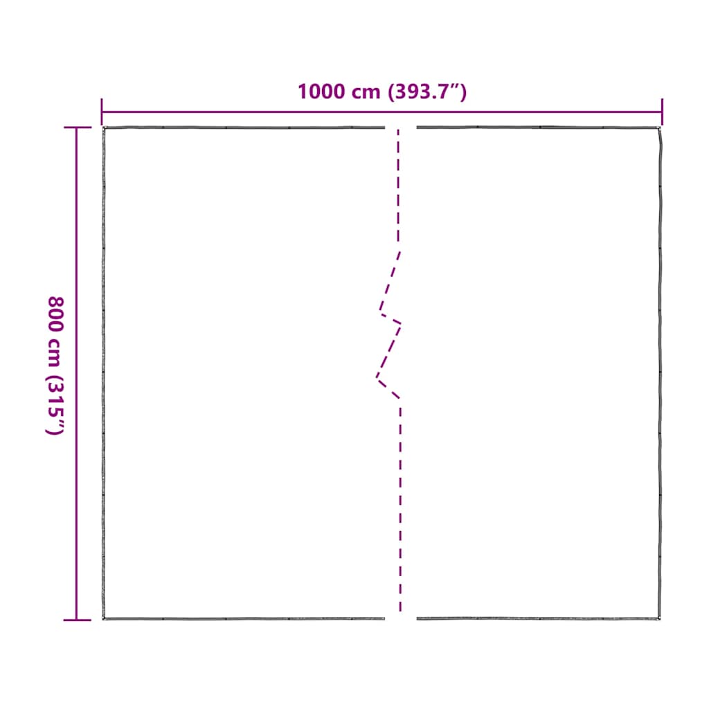 átlátszó ponyva lyukasztóval 8x10 m polietilén