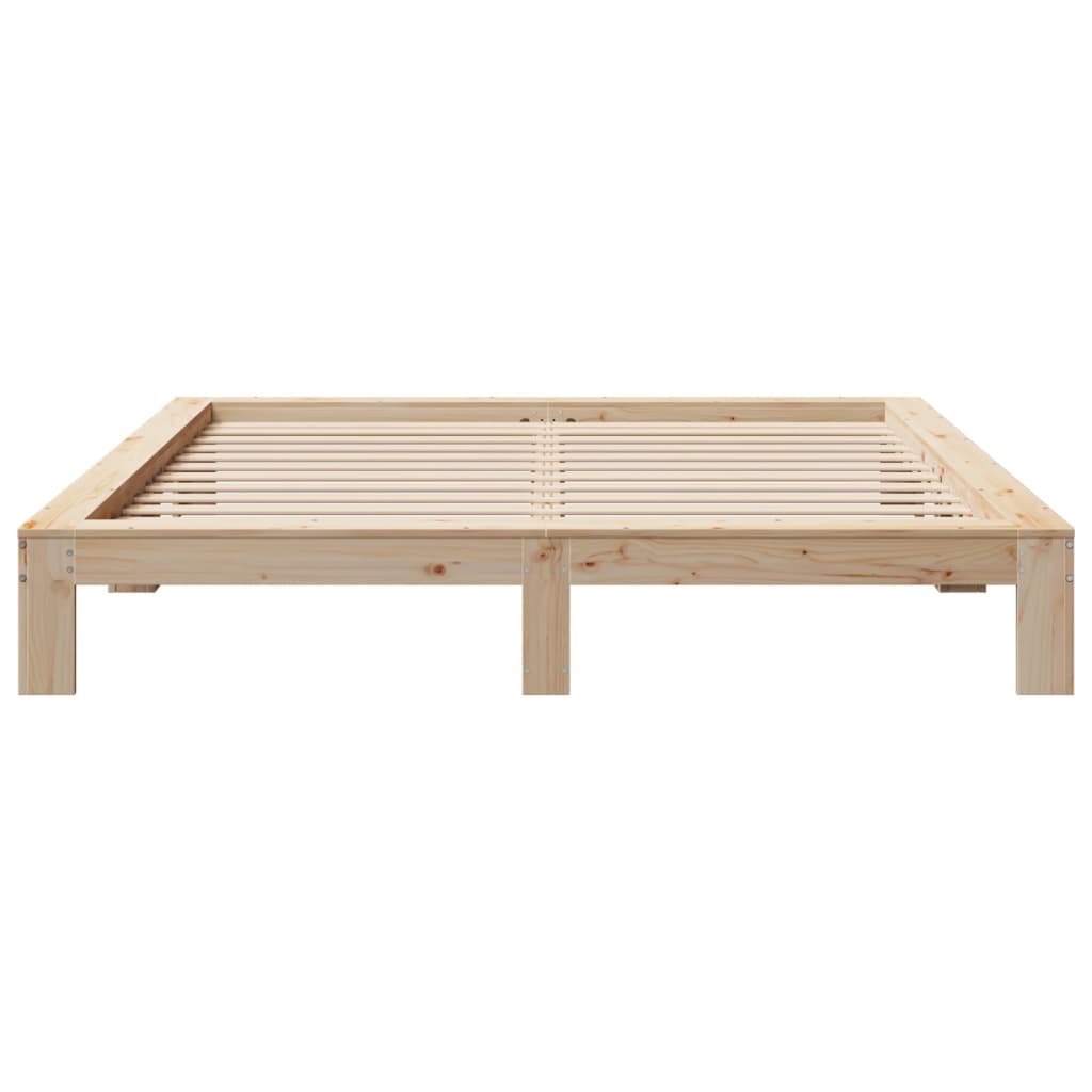 tömör fenyőfa ágy matrac nélkül 200 x 200 cm