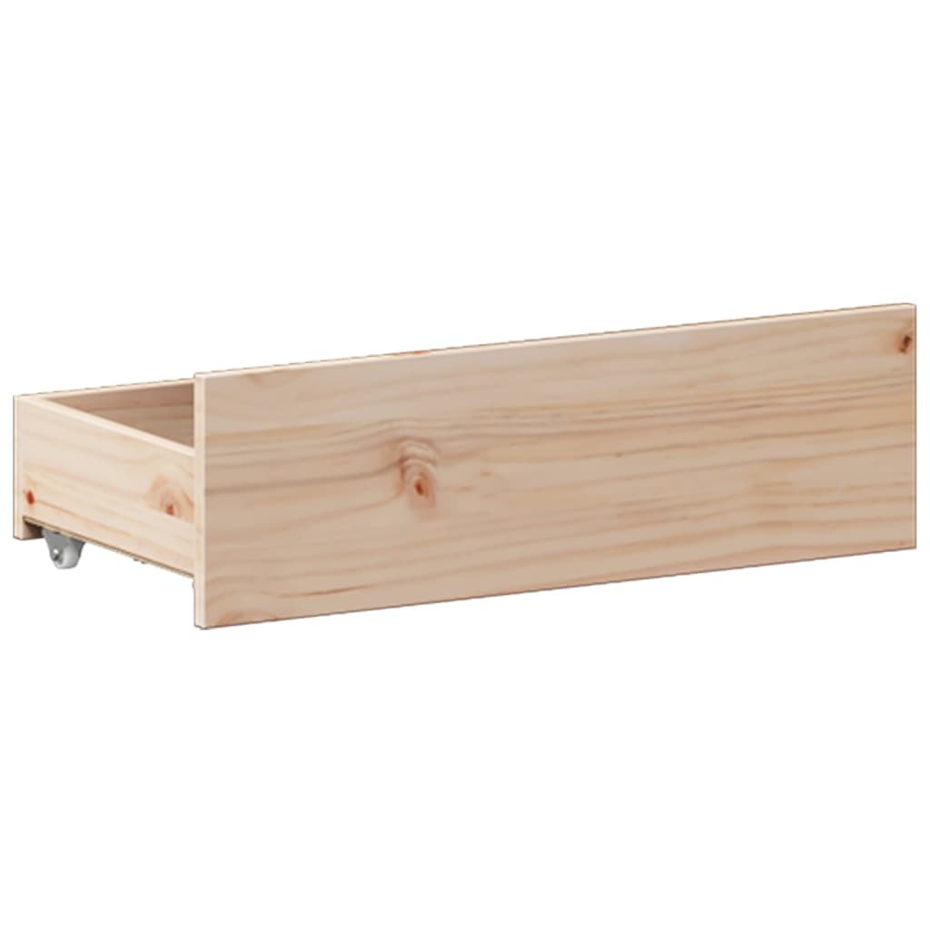 tömör fenyőfa ágy matrac nélkül fejtámlával 200 x 200 cm