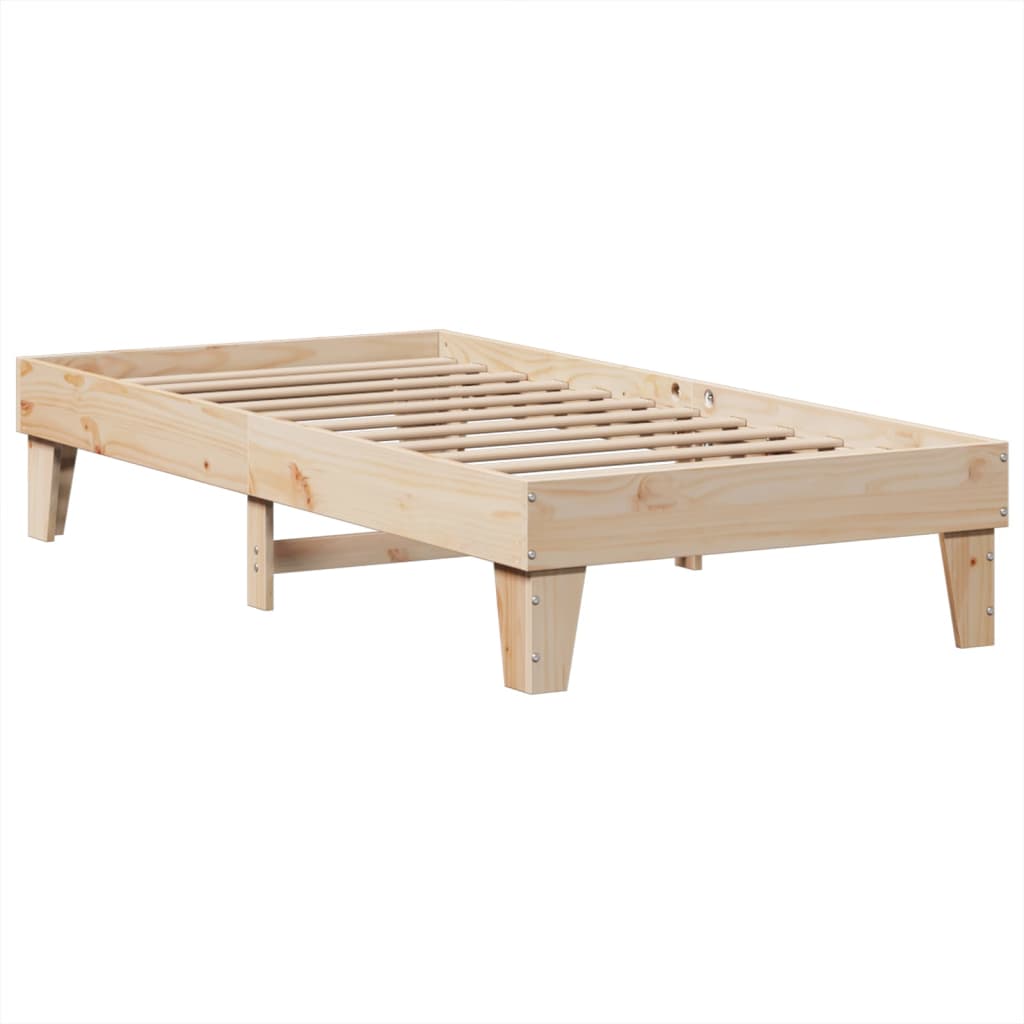 tömör fenyőfa ágy matrac nélkül 100 x 200 cm
