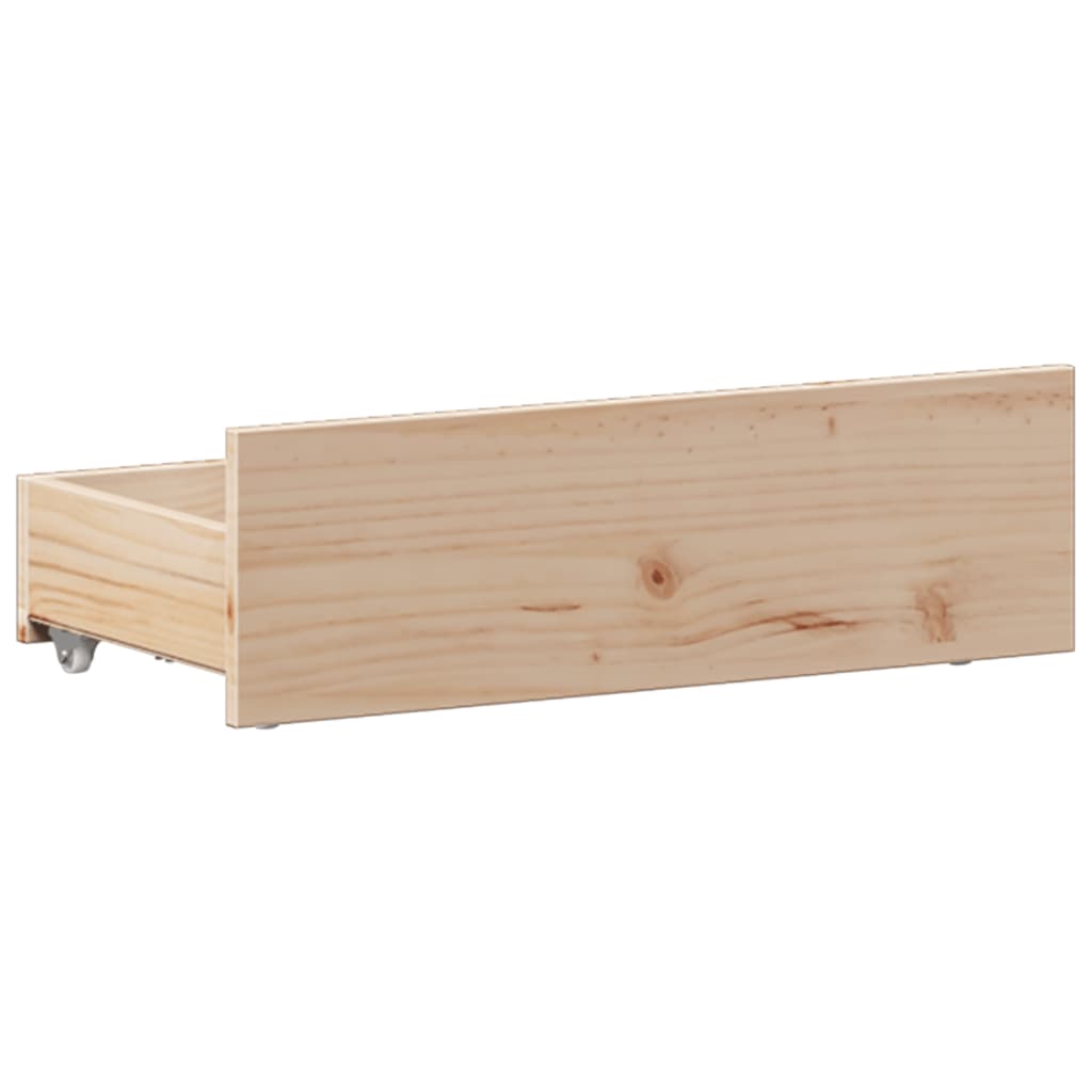 tömör fenyőfa könyvespolcos ágy matrac nélkül 90 x 190 cm