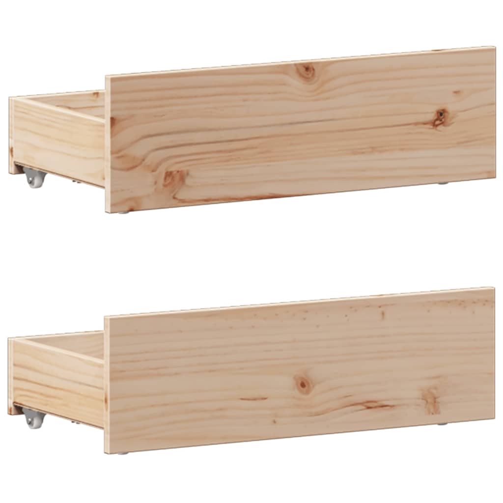 tömör fenyőfa könyvespolcos ágy matrac nélkül 75 x 190 cm