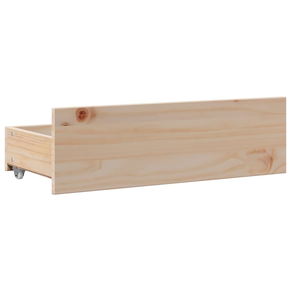 tömör fenyőfa könyvespolcos ágy matrac nélkül 75 x 190 cm
