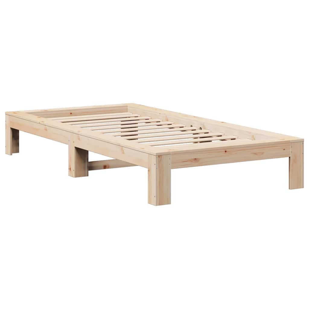 tömör fenyőfa ágykeret matrac nélkül 90 x 190 cm
