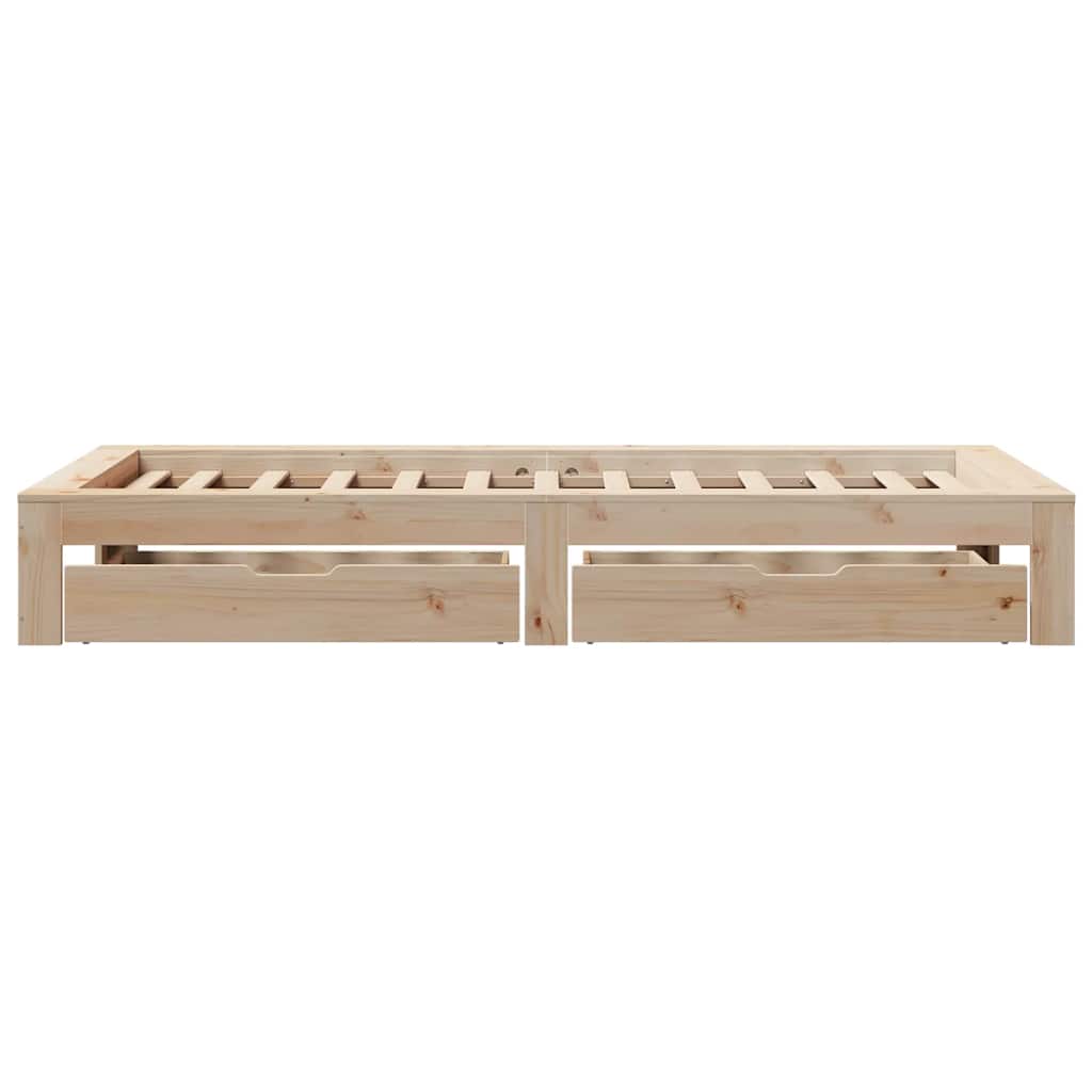 tömör fenyőfa ágy matrac nélkül 75 x 190 cm