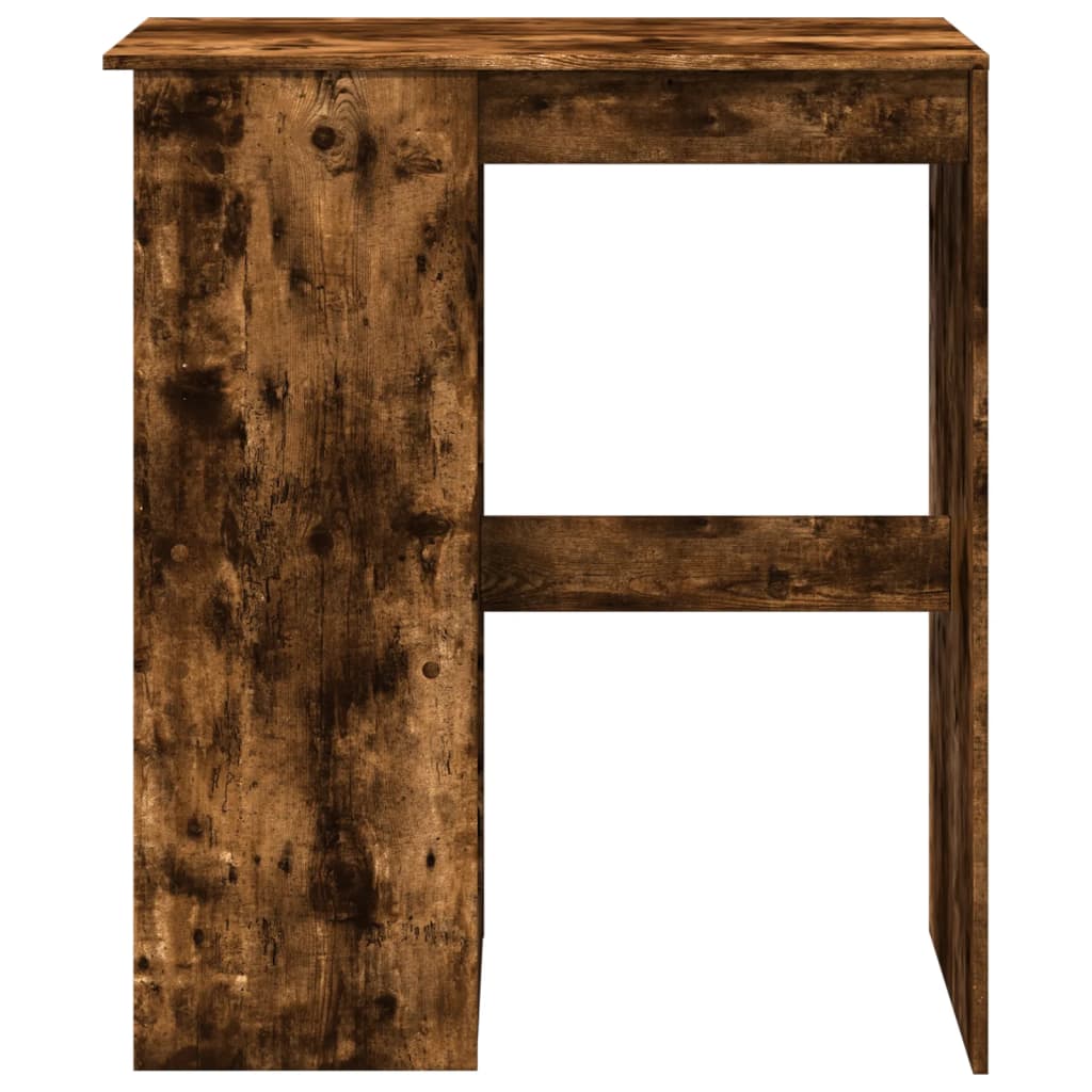 füstös tölgy szerelt fa bárasztal tárolókkal 90x47,5x103,5 cm