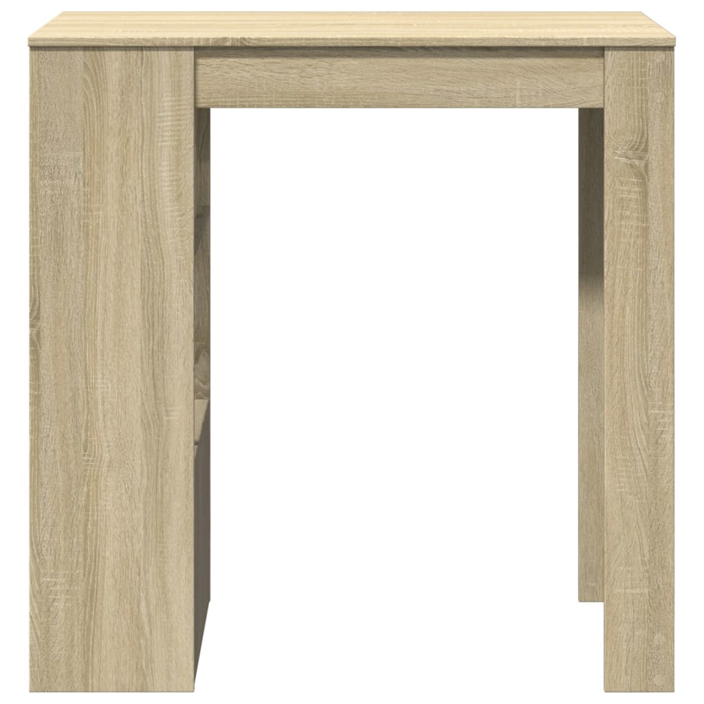 sonoma tölgy szerelt fa bárasztal tárolókkal 102x50x103,5 cm
