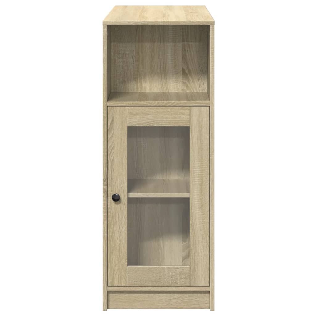 sonoma tölgy szerelt fa bárasztal tárolókkal 101x40x103,5 cm