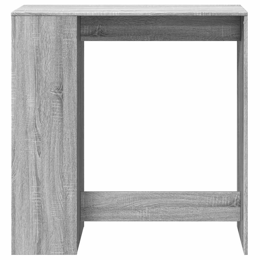 szürke sonoma szerelt fa bárasztal tárolókkal 101x40x103,5 cm