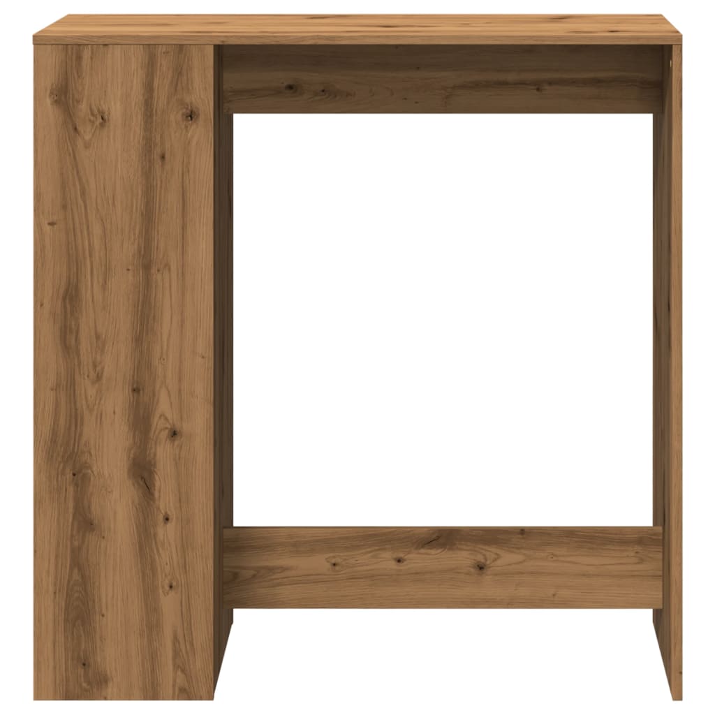 kézműves tölgy szerelt fa bárasztal tárolókkal 101x40x103,5 cm