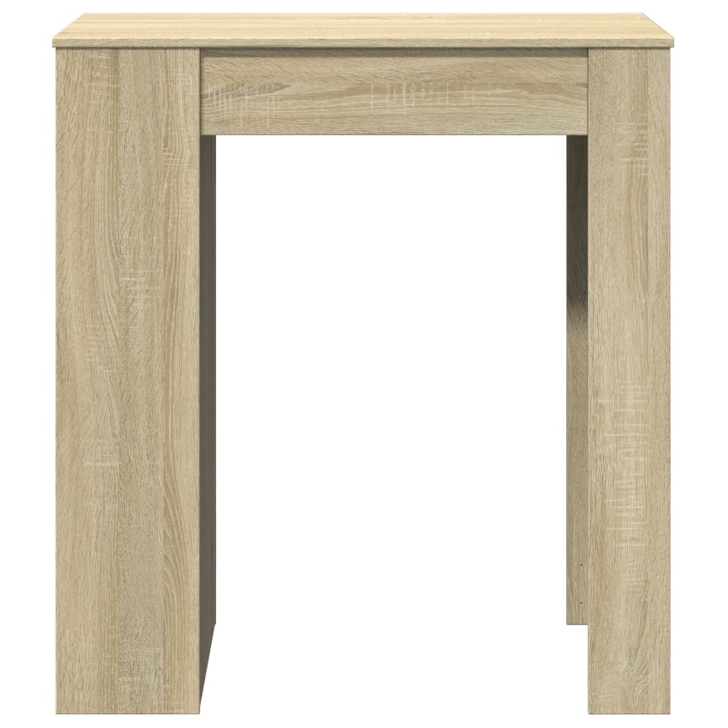 sonoma tölgy szerelt fa bárasztal tárolókkal 95 x 47 x 103,5 cm