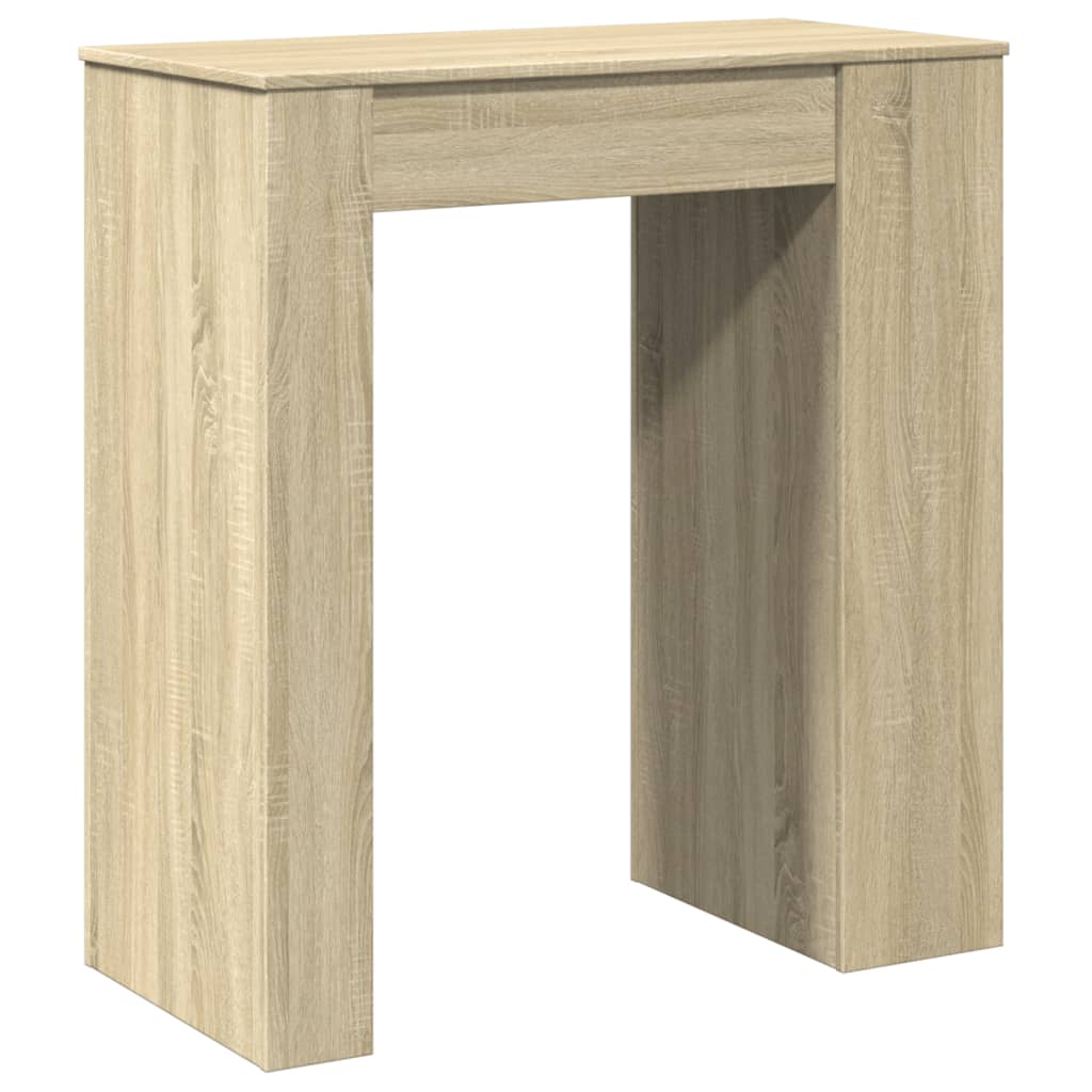 sonoma tölgy szerelt fa bárasztal tárolókkal 95 x 47 x 103,5 cm