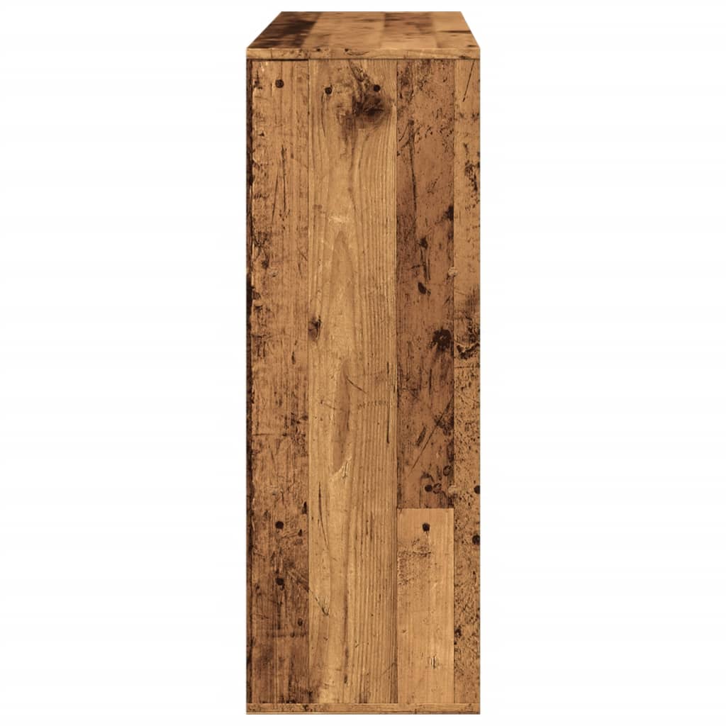antik fa színű térelválasztó könyvszekrény 100 x 33 x 94,5 cm