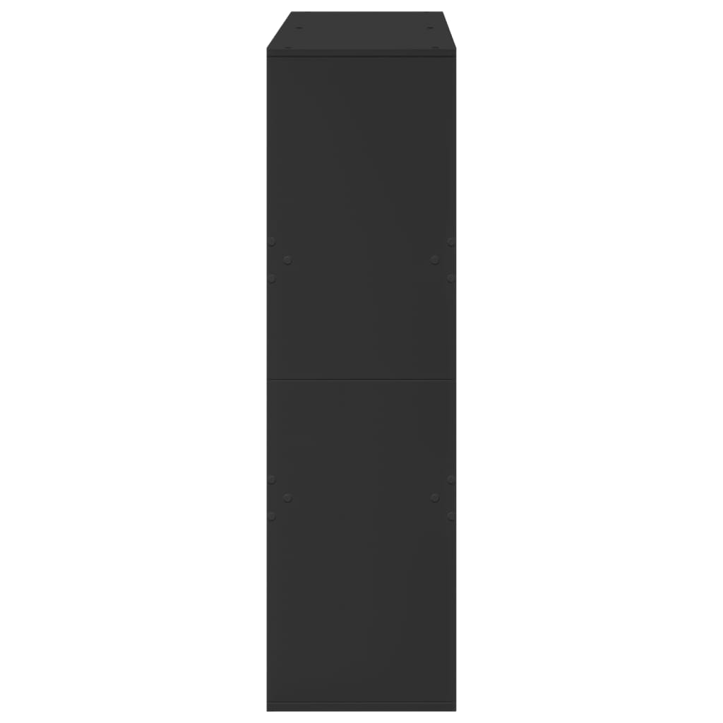 fekete térelválasztó könyvszekrény 100 x 33 x 115 cm