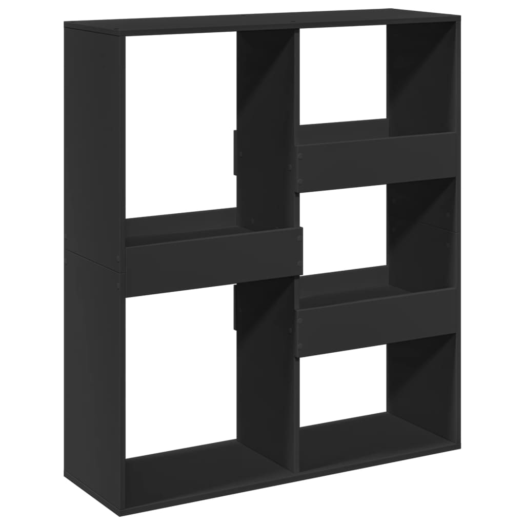 fekete térelválasztó könyvszekrény 100 x 33 x 115 cm