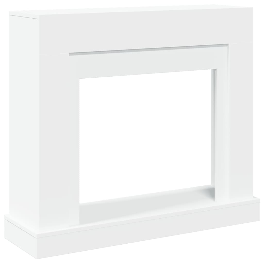 fehér szerelt fa kandallóburkolat 100 x 30 x 87,5 cm