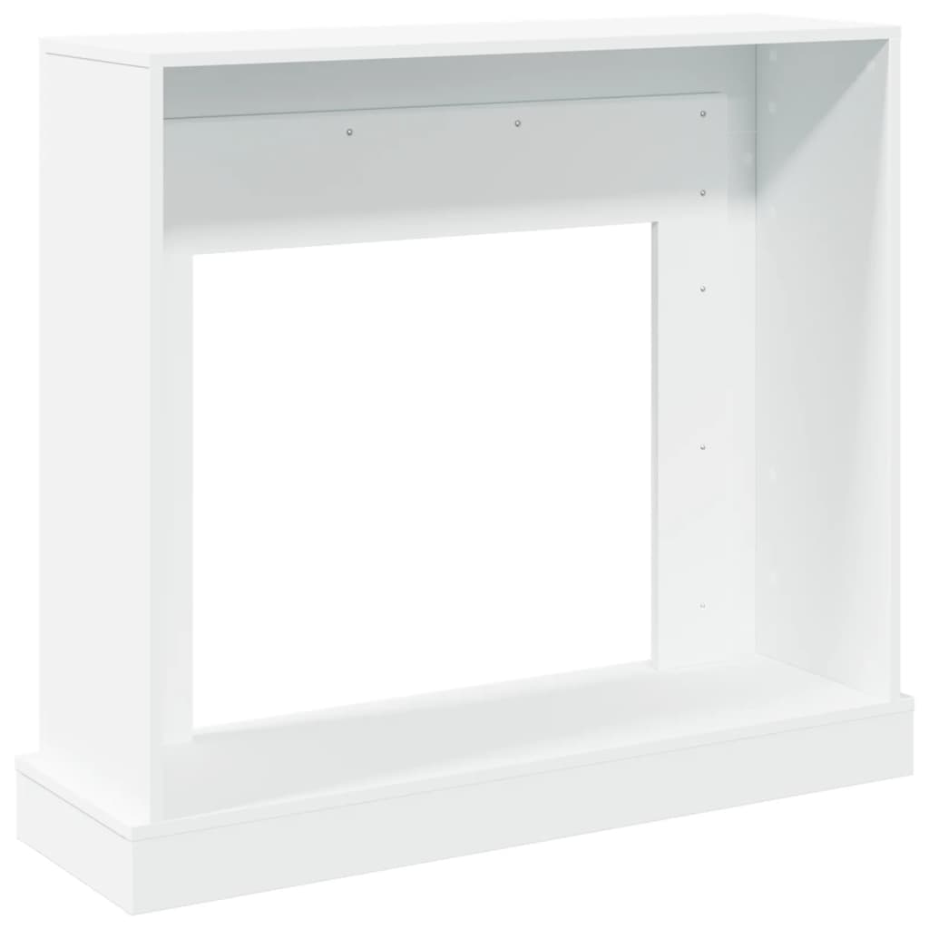 fehér szerelt fa kandallóburkolat 100 x 30 x 87,5 cm