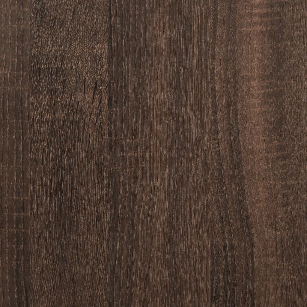 barna tölgy színű szerelt fa kandallóburkolat 100x30x87,5 cm