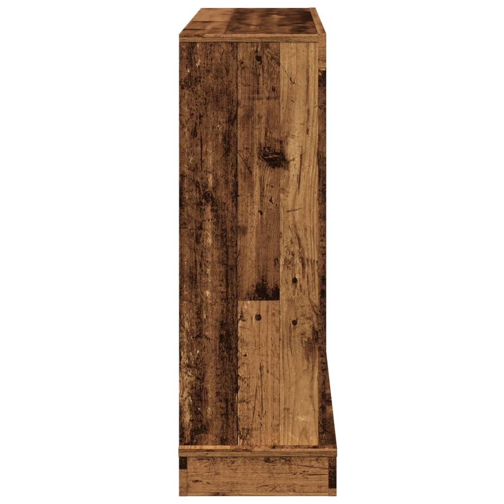 antik fa színű szerelt fa kandallóburkolat 100 x 30 x 87,5 cm