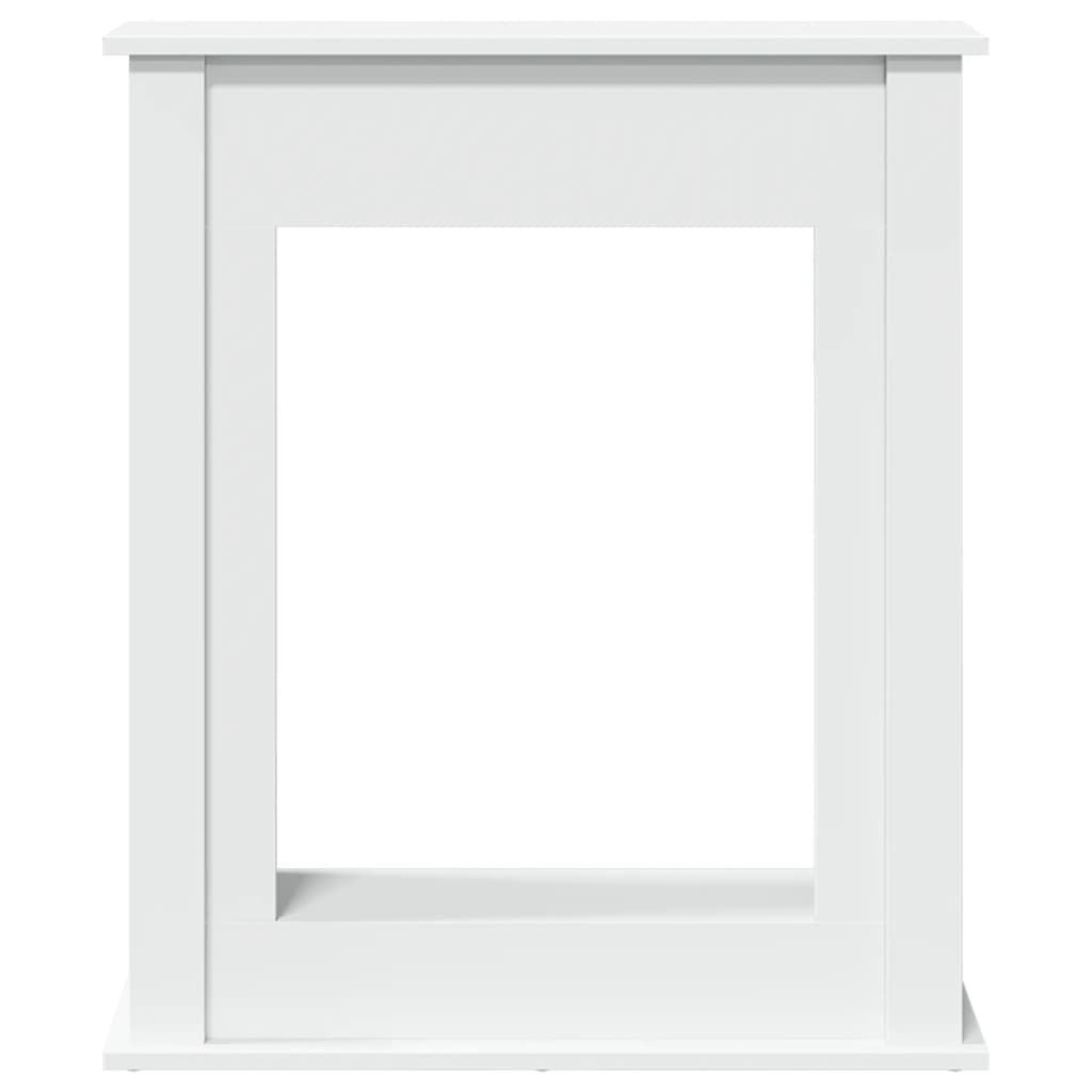 fehér szerelt fa kandallóburkolat 75 x 20 x 87,5 cm