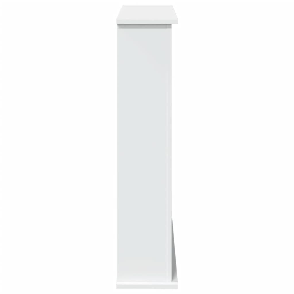 fehér szerelt fa kandallóburkolat 75 x 20 x 87,5 cm