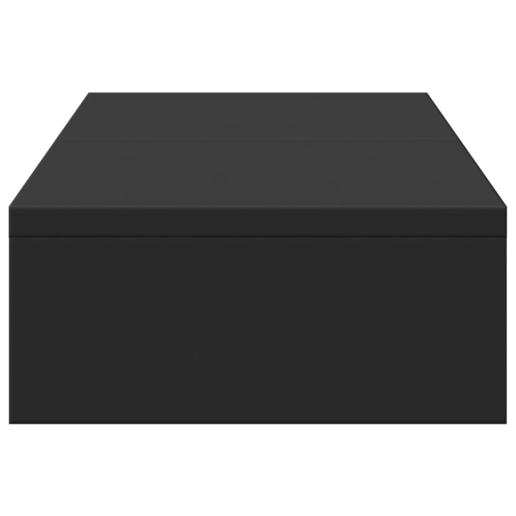fekete szerelt fa állítható monitorállvány 60 x 24 x 10,5 cm