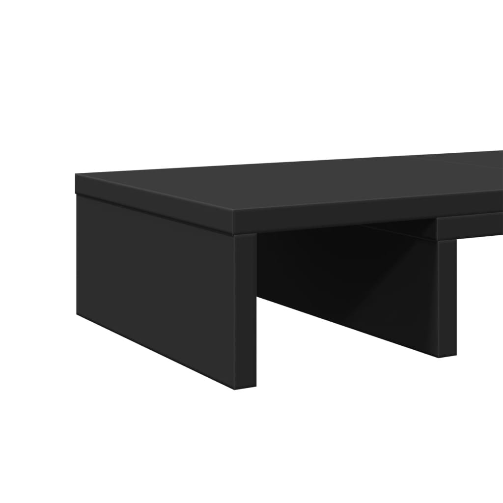 fekete szerelt fa állítható monitorállvány 60 x 24 x 10,5 cm