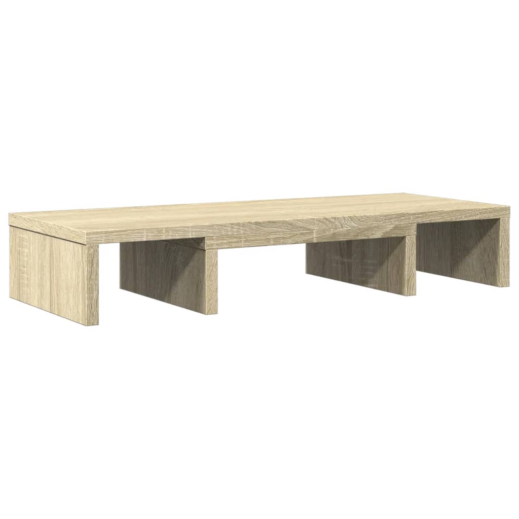 sonoma tölgy szerelt fa állítható monitorállvány 60x24x10,5 cm