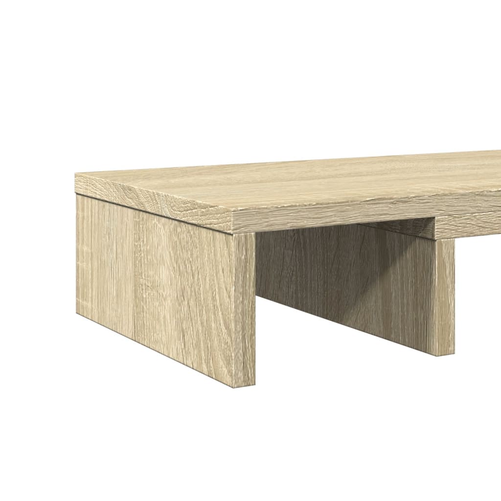 sonoma tölgy szerelt fa állítható monitorállvány 60x24x10,5 cm