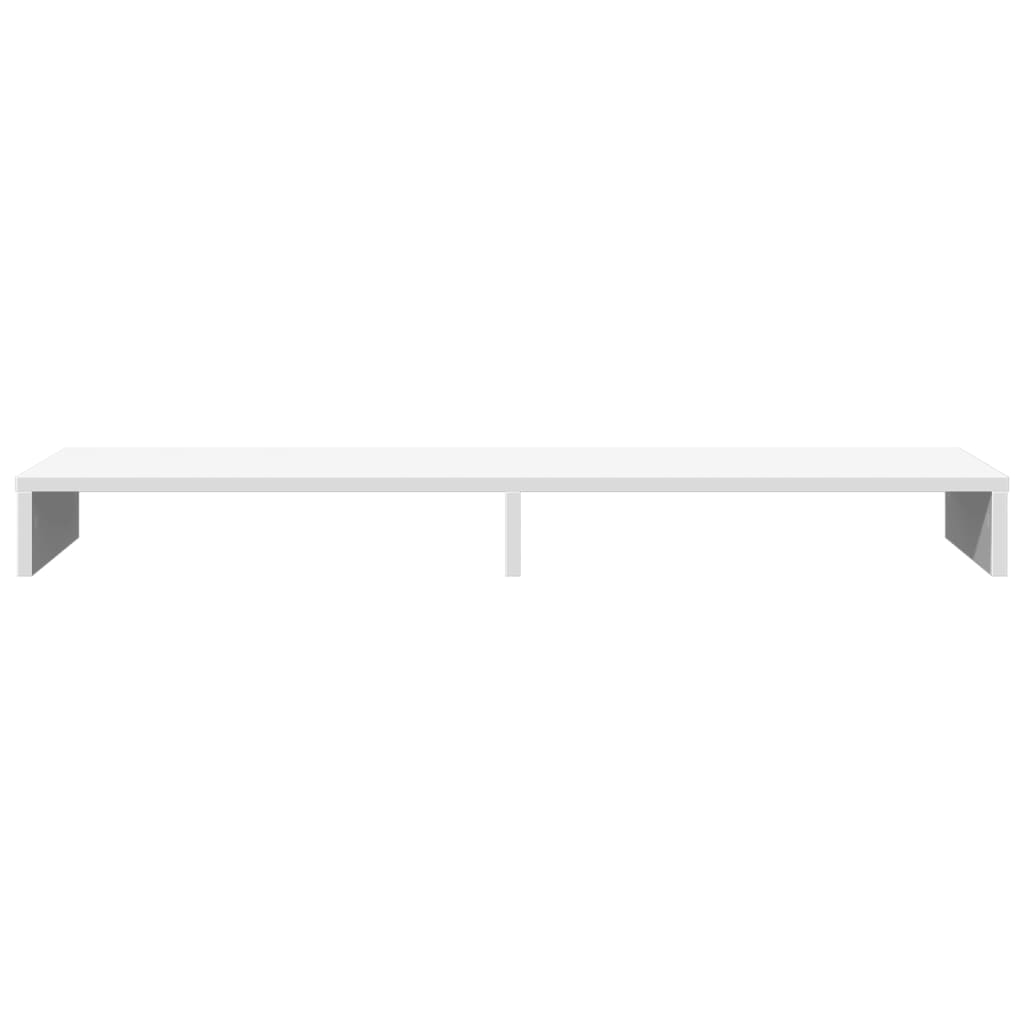 fehér szerelt fa monitorállvány 100 x 27 x 10 cm