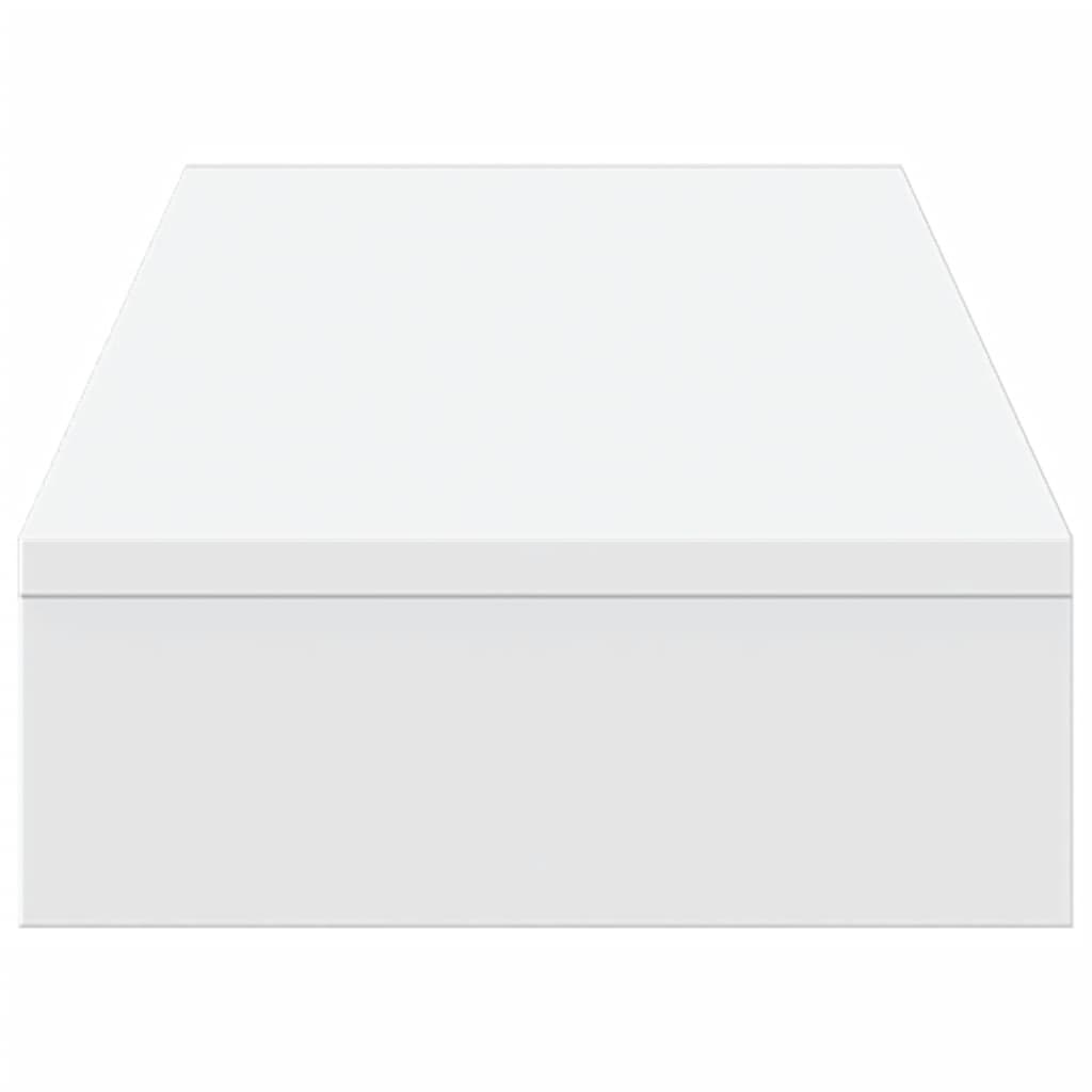 fehér szerelt fa monitorállvány 100 x 27 x 10 cm