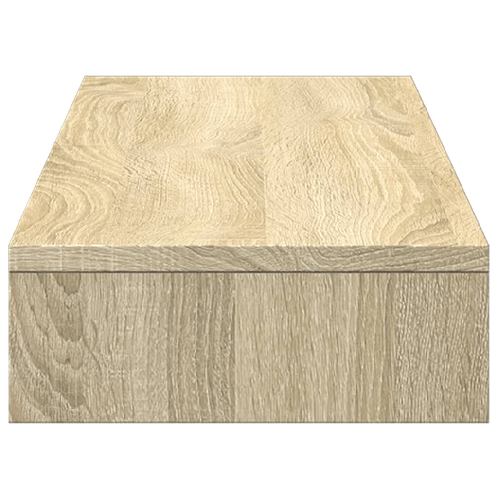sonoma tölgy színű szerelt fa monitorállvány 100 x 27 x 10 cm