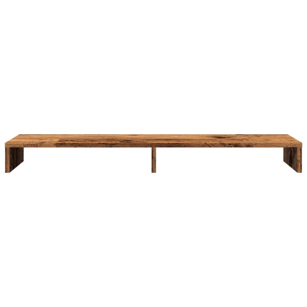 antik fa színű szerelt fa monitorállvány 100 x 27 x 10 cm