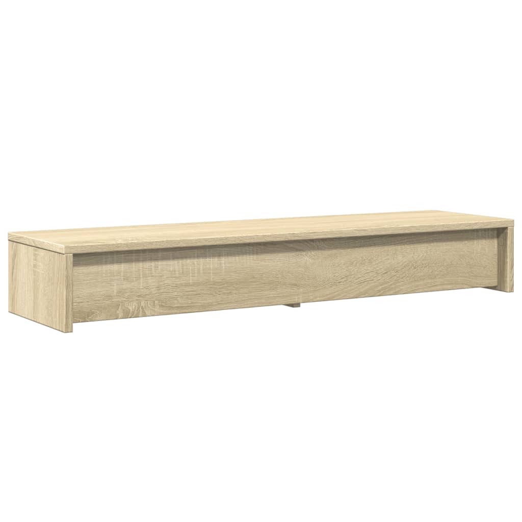 sonoma tölgyfa monitorállvány fiókokkal 100 x 27 x 15 cm