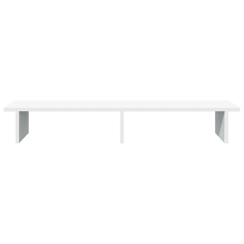 fehér szerelt fa monitorállvány 100 x 27 x 15 cm