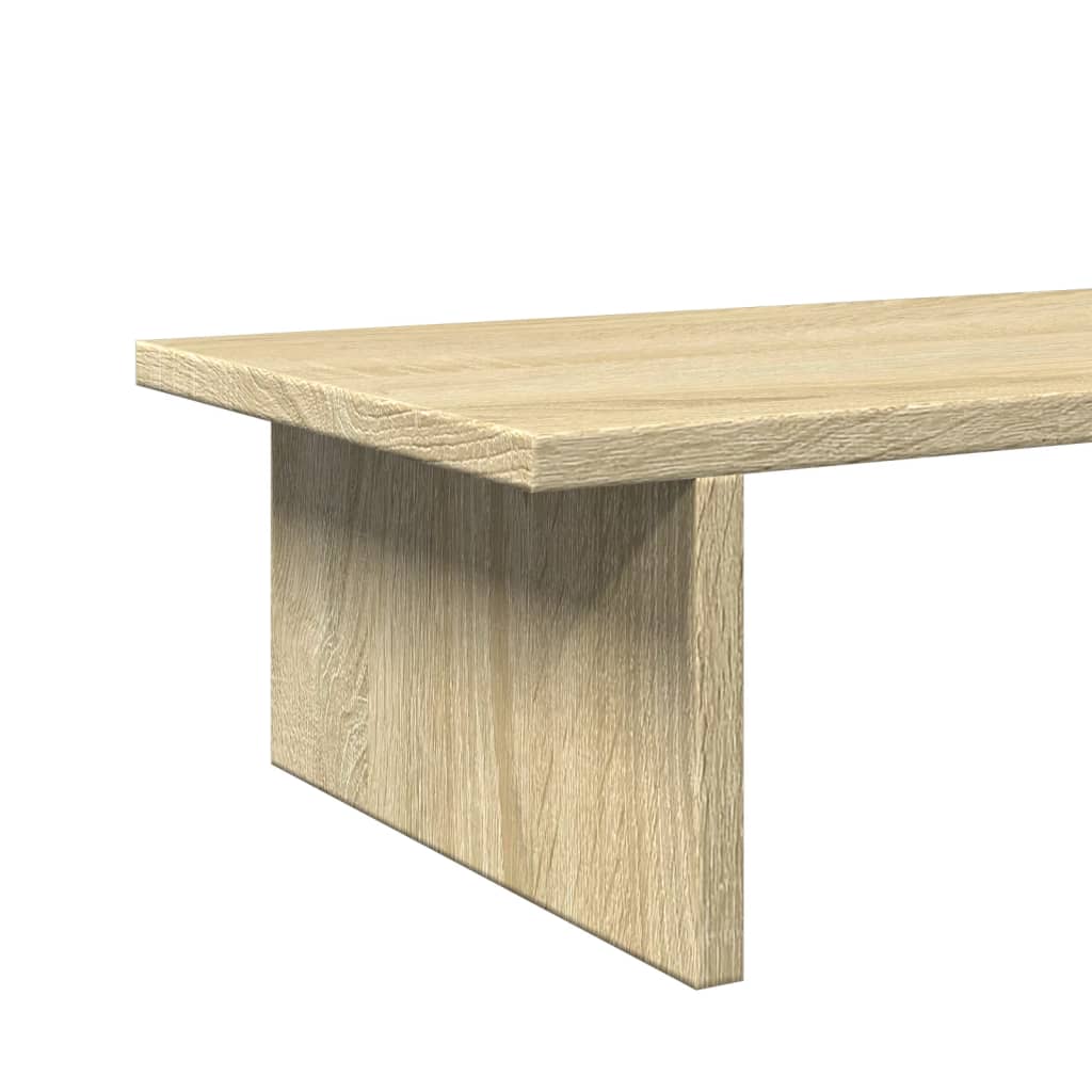 sonoma tölgy színű szerelt fa monitorállvány 100 x 27 x 15 cm
