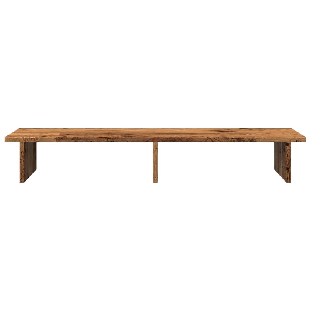 antik fa színű szerelt fa monitorállvány 100 x 27 x 15 cm