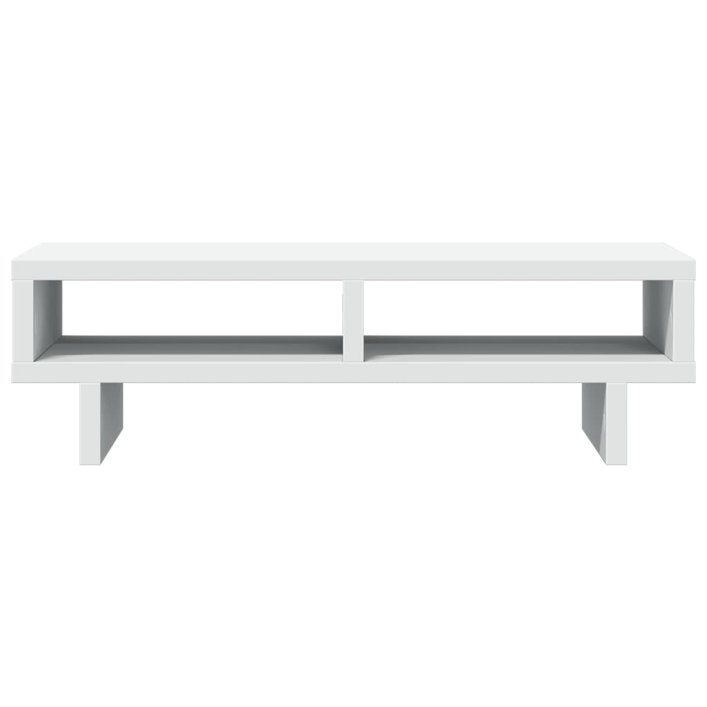 fehér szerelt fa monitorállvány 50 x 27 x 15 cm