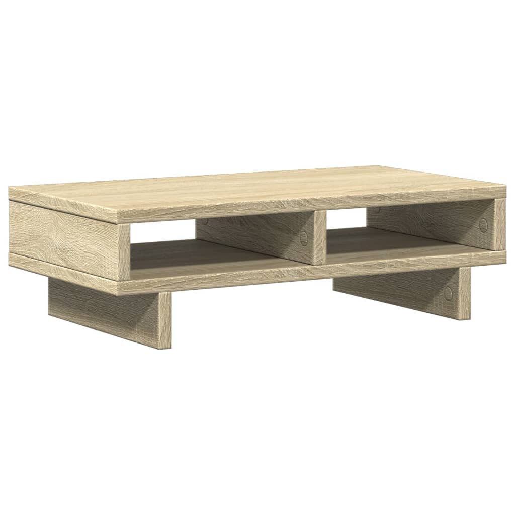sonoma tölgy színű szerelt fa monitorállvány 50 x 27 x 15 cm