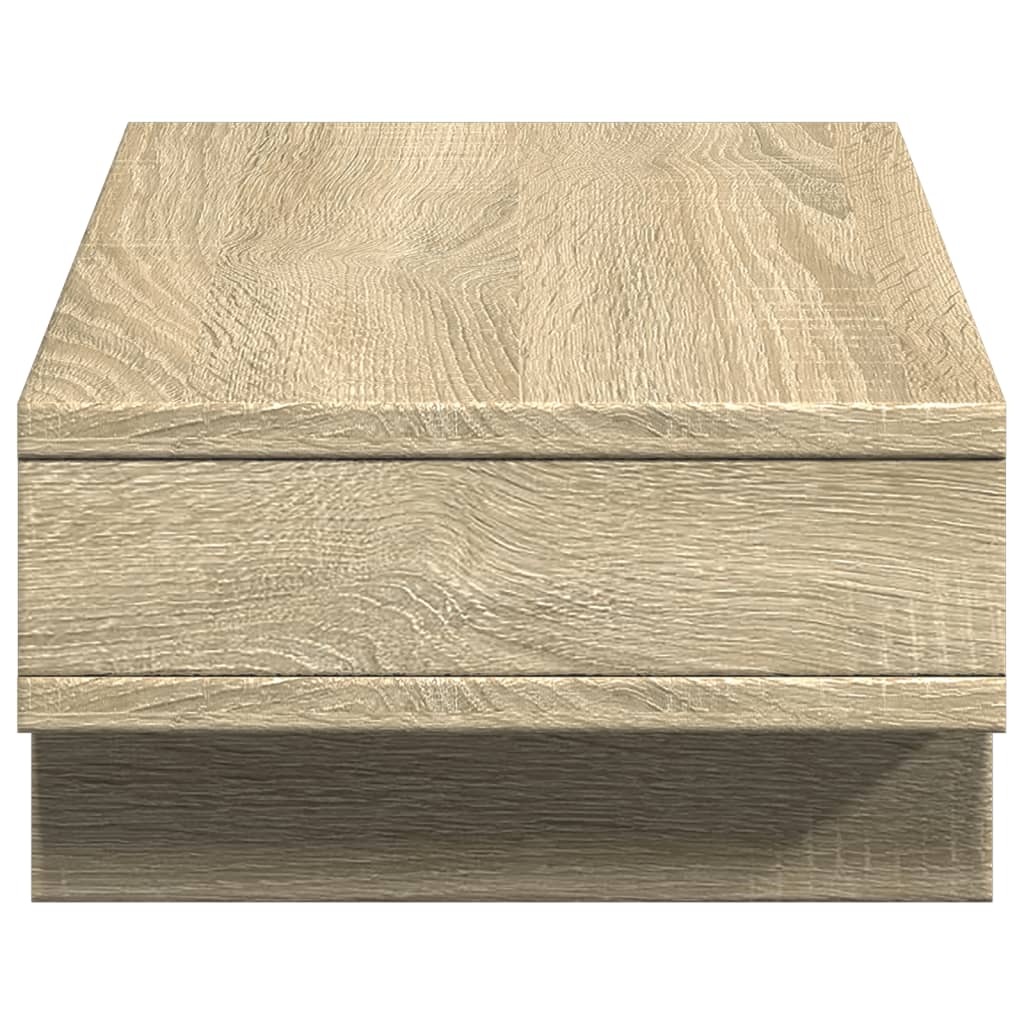 sonoma tölgy színű szerelt fa monitorállvány 50 x 27 x 15 cm