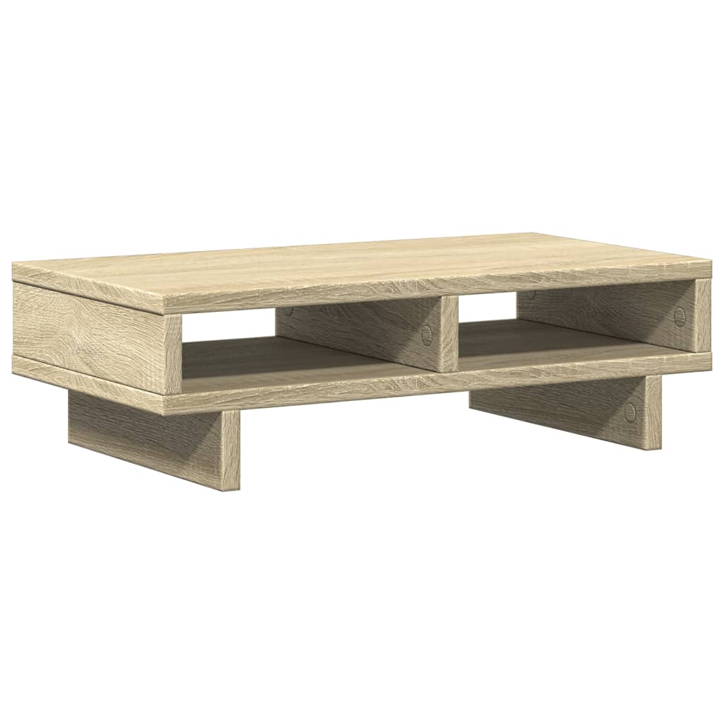 sonoma tölgy színű szerelt fa monitorállvány 50 x 27 x 15 cm