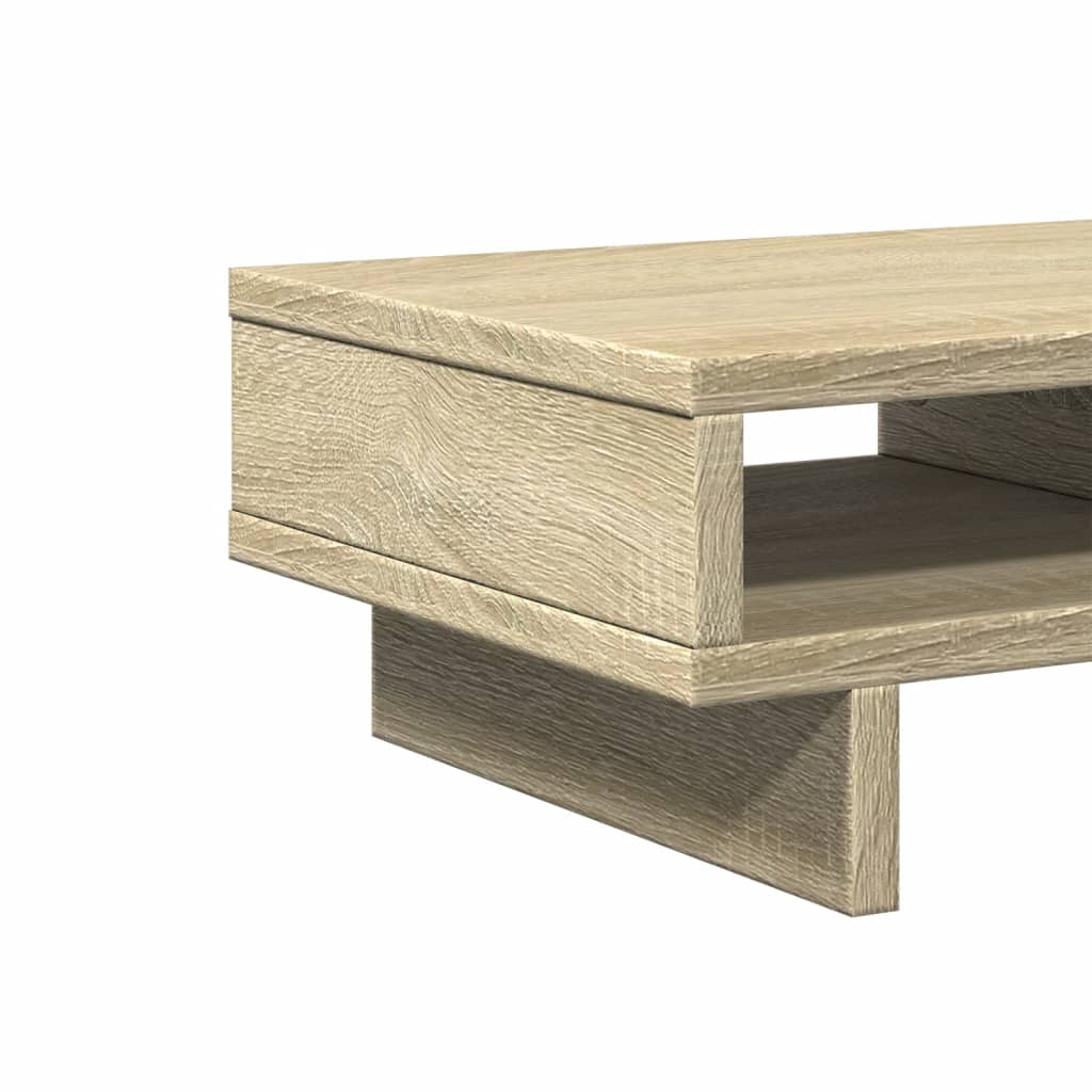 sonoma tölgy színű szerelt fa monitorállvány 50 x 27 x 15 cm